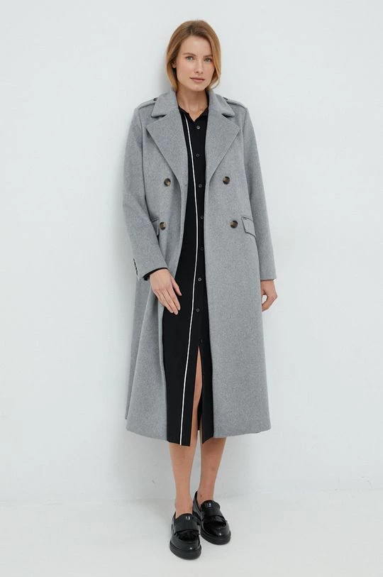 Παλτά Μάλλινο παλτό Pepe Jeans γκρι, 6 Παλτά Μάλλινο παλτό Pepe Jeans γκρι, - Image 4