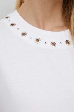 Κοντομάνικο Βαμβακερό μπλουζάκι Pepe Jeans Callie άσπρο -Pepe Jeans Sales Store unnamed file 5230