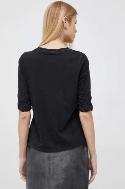 Κοντομάνικο Βαμβακερό μπλουζάκι Pepe Jeans μαύρο -Pepe Jeans Sales Store unnamed file 5233