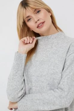 Χωρίς φερμουάρ Πουλόβερ με προσθήκη μαλλιού Pepe Jeans χρώμα: γκρι -Pepe Jeans Sales Store unnamed file 5277