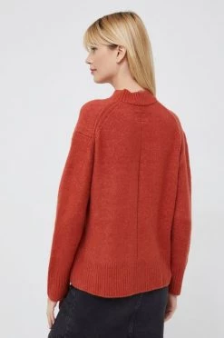 Χωρίς φερμουάρ Πουλόβερ με προσθήκη μαλλιού Pepe Jeans χρώμα: πορτοκαλί -Pepe Jeans Sales Store unnamed file 5299