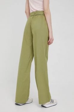 Υφασμάτινα Παντελόνι με λινό μείγμα Pepe Jeans Lourdes πράσινο -Pepe Jeans Sales Store unnamed file 53