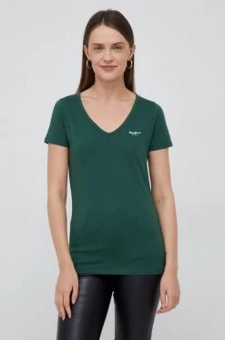 Κοντομάνικο Βαμβακερό μπλουζάκι Pepe Jeans πράσινο 8 Κοντομάνικο Βαμβακερό μπλουζάκι Pepe Jeans πράσινο -Pepe Jeans Sales Store unnamed file 5303