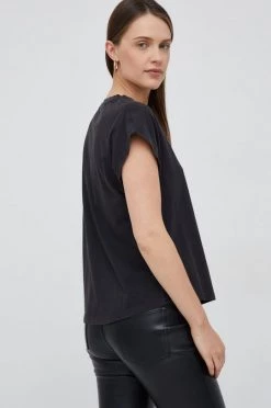 Κοντομάνικο Βαμβακερό μπλουζάκι Pepe Jeans μαύρο -Pepe Jeans Sales Store unnamed file 5309