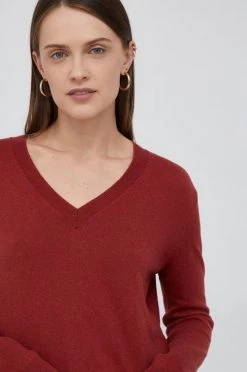 Χωρίς φερμουάρ Πουλόβερ με μείγμα κασμίρ Pepe Jeans χρώμα: κόκκινο -Pepe Jeans Sales Store unnamed file 5324