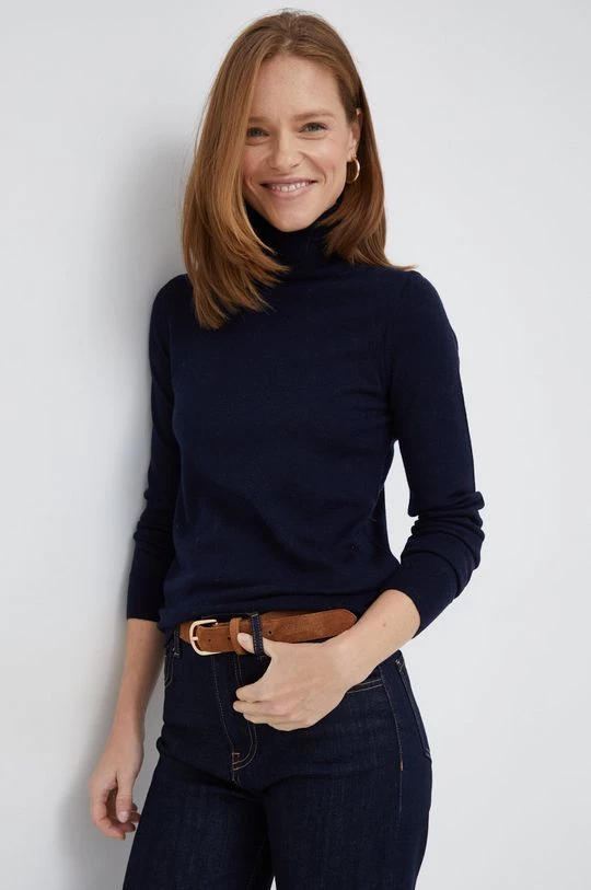 Χωρίς φερμουάρ Μάλλινο πουλόβερ Pepe Jeans χρώμα: ναυτικό μπλε 3 Χωρίς φερμουάρ Μάλλινο πουλόβερ Pepe Jeans χρώμα: ναυτικό μπλε