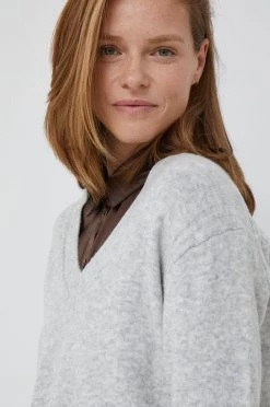 Χωρίς φερμουάρ Πουλόβερ με προσθήκη μαλλιού Pepe Jeans χρώμα: γκρι, -Pepe Jeans Sales Store unnamed file 5338