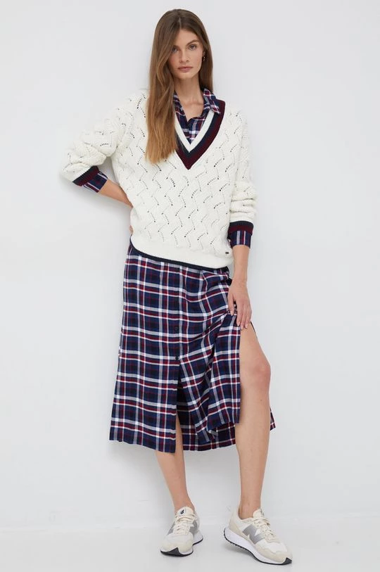 Χωρίς φερμουάρ Πουλόβερ Pepe Jeans μπεζ 4 Χωρίς φερμουάρ Πουλόβερ Pepe Jeans μπεζ - Image 2