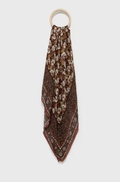 Φουλάρια Σάλι Pepe Jeans καφέ