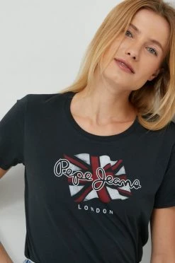 Κοντομάνικο Βαμβακερό μπλουζάκι Pepe Jeans γκρι -Pepe Jeans Sales Store unnamed file 5537