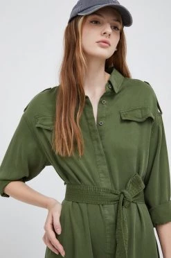 Φορέματα Φόρεμα Pepe Jeans πράσινο -Pepe Jeans Sales Store unnamed file 5561