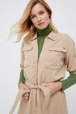 Ολόσωμες φόρμες Ολόσωμη φόρμα Pepe Jeans μπεζ,