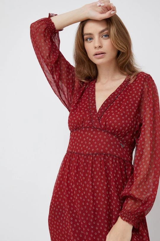 Φορέματα Φόρεμα Pepe Jeans κόκκινο 3 Φορέματα Φόρεμα Pepe Jeans κόκκινο