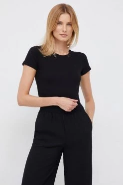 Κοντομάνικο Μπλουζάκι Pepe Jeans μαύρο