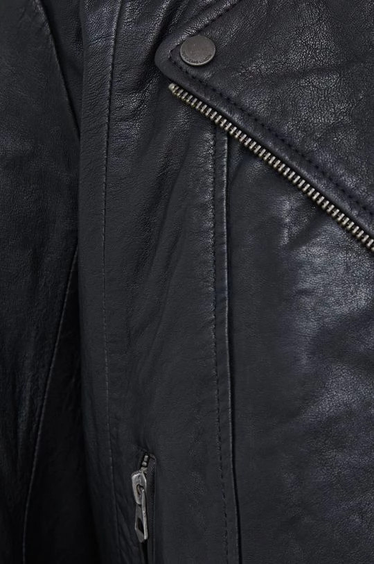 Κοντά μπουφάν Δερμάτινη ραμονέσκα Pepe Jeans χρώμα: μαύρο 7 Κοντά μπουφάν Δερμάτινη ραμονέσκα Pepe Jeans χρώμα: μαύρο - Image 5
