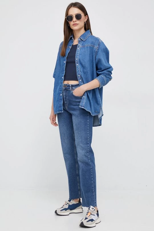 Πουκάμισα Τζιν πουκάμισο Pepe Jeans μπλε 4 Πουκάμισα Τζιν πουκάμισο Pepe Jeans μπλε - Image 2