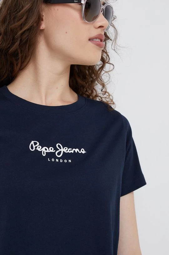 Κοντομάνικο Βαμβακερό μπλουζάκι Pepe Jeans ναυτικό μπλε 7 Κοντομάνικο Βαμβακερό μπλουζάκι Pepe Jeans ναυτικό μπλε - Image 5