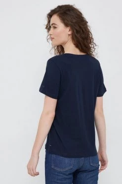 Κοντομάνικο Βαμβακερό μπλουζάκι Pepe Jeans ναυτικό μπλε -Pepe Jeans Sales Store unnamed file 5640