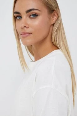 Μακρυμάνικο Βαμβακερή μπλούζα με μακριά μανίκια Pepe Jeans μπεζ -Pepe Jeans Sales Store unnamed file 5681