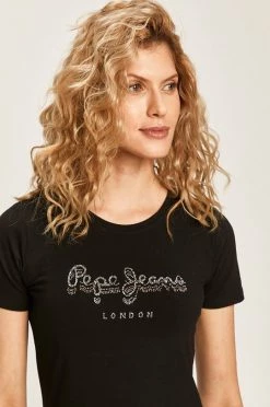 Κοντομάνικο Pepe Jeans - Μπλουζάκι Beatrice μαύρο -Pepe Jeans Sales Store unnamed file 571