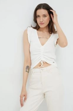 Αμάνικος Top Pepe Jeans άσπρο