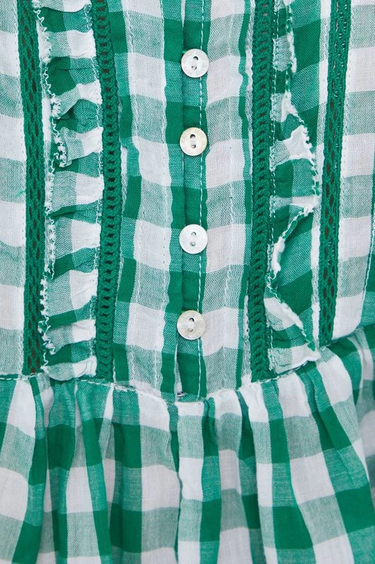 Μπλούζες Βαμβακερή μπλούζα Pepe Jeans χρώμα: πράσινο 7 Μπλούζες Βαμβακερή μπλούζα Pepe Jeans χρώμα: πράσινο - Image 5