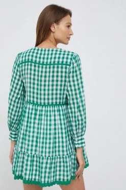 Φορέματα Βαμβακερό φόρεμα Pepe Jeans πράσινο -Pepe Jeans Sales Store unnamed file 5755