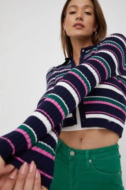 Με φερμουάρ Πλεκτή ζακέτα Pepe Jeans ναυτικό μπλε