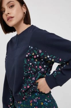 Χωρίς φερμουάρ Βαμβακερή μπλούζα Pepe Jeans χρώμα: ναυτικό μπλε -Pepe Jeans Sales Store unnamed file 5813