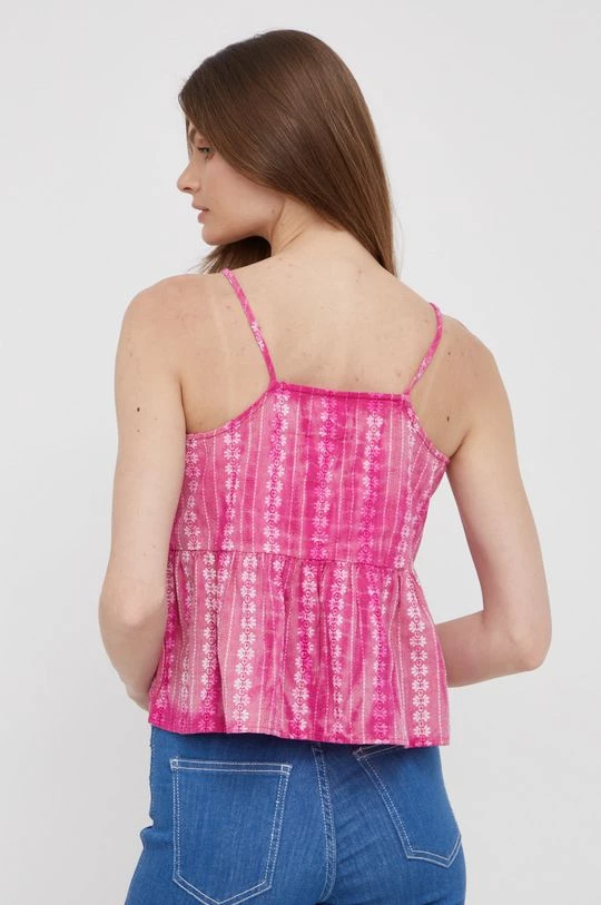 Μπλούζες Βαμβακερή μπλούζα Pepe Jeans Pam χρώμα: ροζ 5 Μπλούζες Βαμβακερή μπλούζα Pepe Jeans Pam χρώμα: ροζ - Image 3