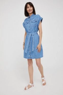 Φορέματα Φόρεμα τζιν Pepe Jeans μπλε -Pepe Jeans Sales Store unnamed file 5846