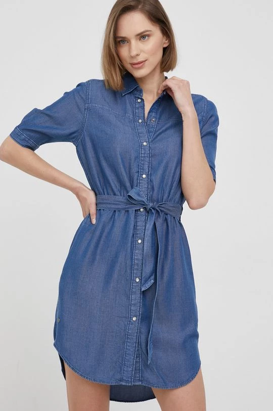 Φορέματα Φόρεμα Pepe Jeans Gloss ναυτικό μπλε 4 Φορέματα Φόρεμα Pepe Jeans Gloss ναυτικό μπλε - Image 2