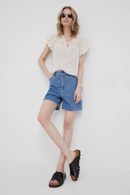 Μπλούζες Μπλουζάκι Pepe Jeans Stella χρώμα: μπεζ 4 Μπλούζες Μπλουζάκι Pepe Jeans Stella χρώμα: μπεζ - Image 2