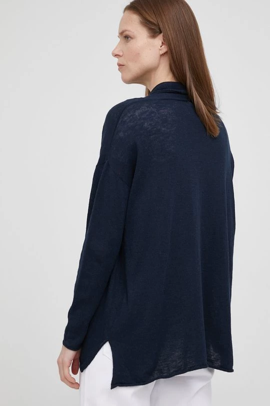 Με φερμουάρ Ζακέτα με λινό μείγμα Pepe Jeans Padme χρώμα: ναυτικό μπλε 5 Με φερμουάρ Ζακέτα με λινό μείγμα Pepe Jeans Padme χρώμα: ναυτικό μπλε - Image 3