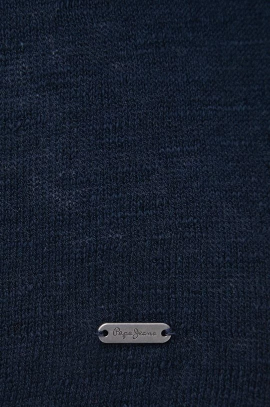 Με φερμουάρ Ζακέτα με λινό μείγμα Pepe Jeans Padme χρώμα: ναυτικό μπλε 7 Με φερμουάρ Ζακέτα με λινό μείγμα Pepe Jeans Padme χρώμα: ναυτικό μπλε - Image 5