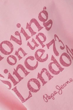 Χωρίς φερμουάρ Βαμβακερή μπλούζα Pepe Jeans Terry χρώμα: ροζ -Pepe Jeans Sales Store unnamed file 5973