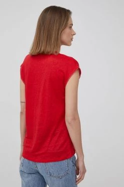 Κοντομάνικο Λευκό μπλουζάκι Pepe Jeans Clementine κόκκινο -Pepe Jeans Sales Store unnamed file 6001