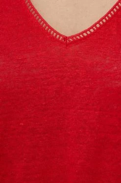 Κοντομάνικο Λευκό μπλουζάκι Pepe Jeans Clementine κόκκινο -Pepe Jeans Sales Store unnamed file 6003