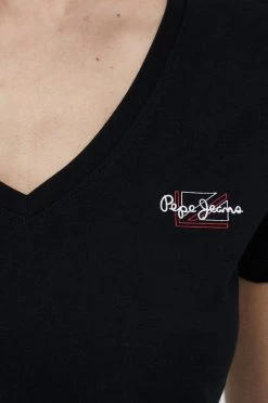 Κοντομάνικο Βαμβακερό μπλουζάκι Pepe Jeans Bleu N μαύρο -Pepe Jeans Sales Store unnamed file 6013