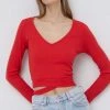 Μακρυμάνικο Longsleeve Pepe Jeans Catherine χρώμα: κόκκινο -Pepe Jeans Sales Store unnamed file 6020