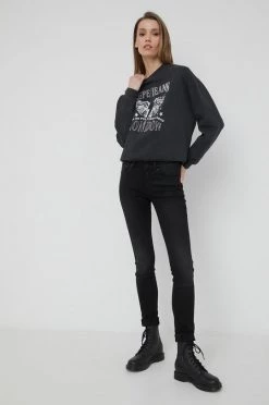 Χωρίς φερμουάρ Βαμβακερή μπλούζα Pepe Jeans Cadence χρώμα: γκρι,