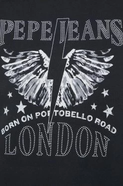 Χωρίς φερμουάρ Βαμβακερή μπλούζα Pepe Jeans Cadence χρώμα: γκρι, -Pepe Jeans Sales Store unnamed file 6029