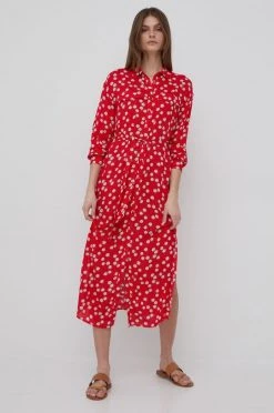 Φορέματα Φόρεμα Pepe Jeans Kimberly κόκκινο, -Pepe Jeans Sales Store unnamed file 6055