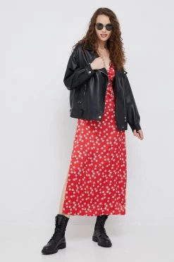 Φορέματα Φόρεμα Pepe Jeans Nain κόκκινο, -Pepe Jeans Sales Store unnamed file 6060