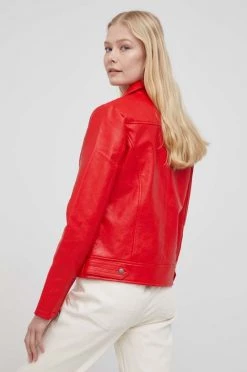 Κοντά μπουφάν Ραμόνεσκα Pepe Jeans Fania χρώμα: κόκκινο, -Pepe Jeans Sales Store unnamed file 6121