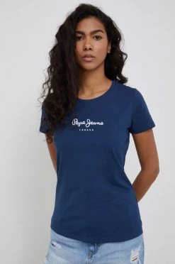 Κοντομάνικο Pepe Jeans - Μπλουζάκι New Virginia σκούρο μπλε