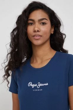 Κοντομάνικο Pepe Jeans - Μπλουζάκι New Virginia σκούρο μπλε -Pepe Jeans Sales Store unnamed file 6158