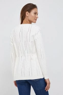 Με φερμουάρ Πλεκτή ζακέτα Pepe Jeans PIPPA χρώμα: άσπρο -Pepe Jeans Sales Store unnamed file 6187