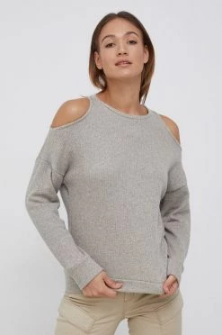 Χωρίς φερμουάρ Μπλούζα Pepe Jeans MONI χρώμα: γκρι