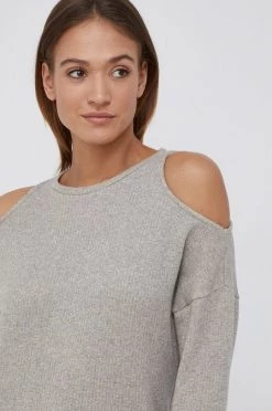 Χωρίς φερμουάρ Μπλούζα Pepe Jeans MONI χρώμα: γκρι -Pepe Jeans Sales Store unnamed file 6193